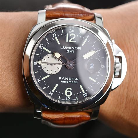 panerai automatic gmt watch|panerai luminor gmt 44mm.